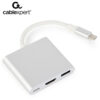 CABLEXPERT USB TYPE-C MULTI-ADAPTER SILVER