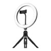 Streamplify Light 10 Streaming Ring Light - Black - 26cm & tripod - selfie stick