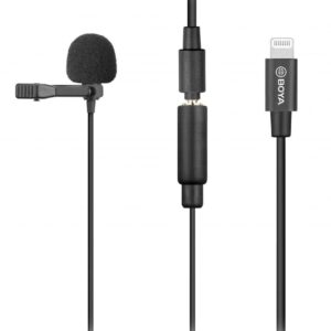 BOYA BY-M2 wired mic Lavalier mic for iPhone
