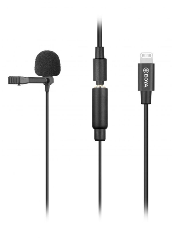 BOYA BY-M2 wired mic Lavalier mic for iPhone