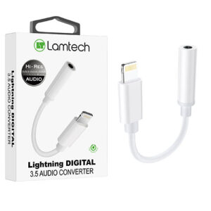 LAMTECH LIGHTNING ADAPTER CABLE AUDIO JACK 3