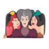 Loungefly Disney Villains Scene Evil Stepmother and Step Sisters Zip Around Wallet (WDWA1854)