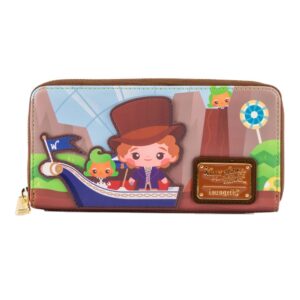 Loungefly WB Charlie and the Chocolate Factory 50Th Anniversary Zip Around Wallet (WWOWA0002)