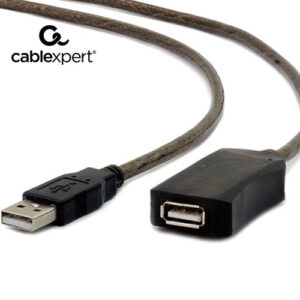 CABLEXPERT ACTIVE USB EXTENSION CABLE BLACK 5M