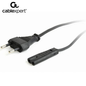 CABLEXPERT POWER CORD EU INPUT 2PIN PLUG BLACK 1