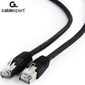 CABLEXPERT FTP CAT6 PATCH CORD BLACK SHIELDED 1M