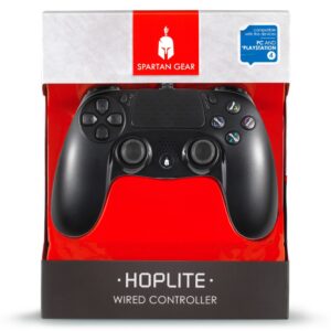 Spartan Gear - Hoplite Wired Controller (compatible with PC and playstation 4) (colour: Black)
