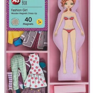 AS Magnet Box: Fashion Girl - Wooden Magnetic Dress-Up (1029-64053)