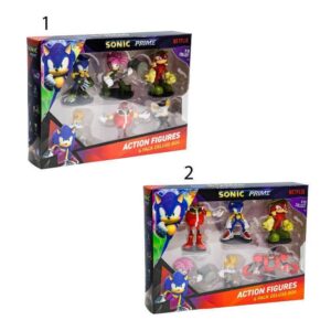 P.M.I. Sonic Prime - 6 Pack Deluxe Box (S1) Action Figures (7.5cm) (Random) (SON6070)