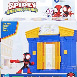 Hasbro Disney Junior Marvel: Spidey and His Amazing Friends - City Blocks City Bank Playset (F8362)