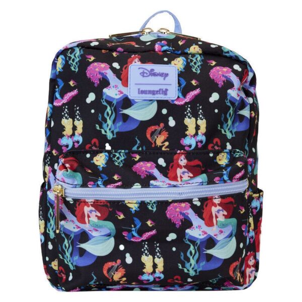 Loungefly Disney: The Little Mermaid 35Th Anniversary - Life Is The Bubbles Aop Nylon Mini Backpack (WDBK3589)