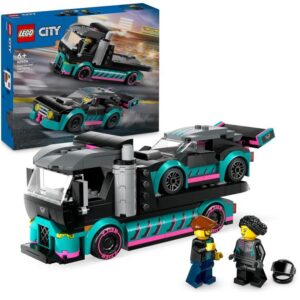 LEGO® City: Race Car and Car Carrier Truck Building Toy (60406)