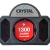 CRYSTAL AUDIO SP21-1300-70 Μαύρο Πολύπριζο Προστασίας 1 Θέσης Schuko & 2 Απλών Θέσεων 1300j/70d