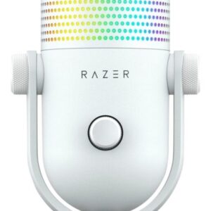 Razer SEIREN V3 CHROMA - WHITE - RGB USB Condenser Microphone - Gain Limiter - Build-in Shock Absorb