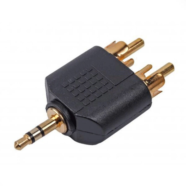 CABLEXPERT 3.5MM PLUG TO 2 x RCA PLUG STEREO AUDIO ADAPTER