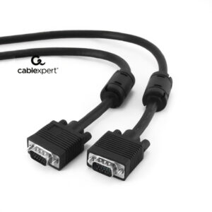 CABLEXPERT PREMIUM VGA HD 15M/HD15M DUAL SHIELDED W/2 X FERRITE CORE 10M